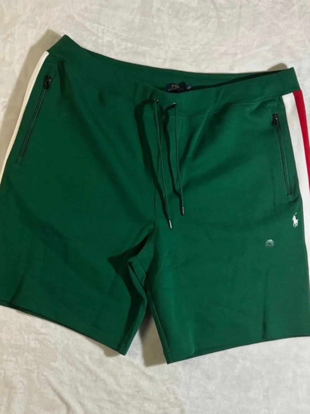 Polo Ralph Lauren Double Knit Shorts Mens Big & Tall Green Red White NWT